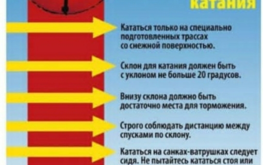 Тюбинг. Правила безопасного катания